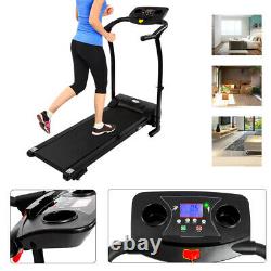 1-12KM/H Electric Treadmill Fitness Folding Running Machine with LCD Heart Rate UK
