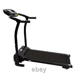 1-12KM/H Electric Treadmill Fitness Folding Running Machine with LCD Heart Rate UK