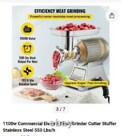 1100W Commercial Meat Grinder Mincer Sausage Maker Heavy Duty Electric Efficient