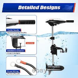 12V 65LBS Heavy Duty Electric Outboard Motor Trolling Motor Fishing Boat Engine