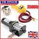 12v Electric Winch Heavy Duty Atv Trailer Boat Recovery Remote Switch 3500lb Uk