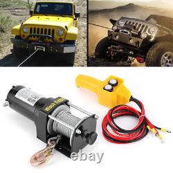 12V Electric Winch Heavy Duty ATV Trailer Boat Recovery Remote Switch 3500lb UK