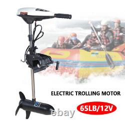 12V Heavy Duty Electric Outboard 65lbs Trolling Motor Fishing Boat Dinghy Engine