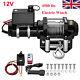 12v Remote Control Electric 4500lb Winch Recovery Heavy Duty Rope Trailer Truck