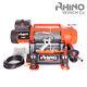 12v 17500lb Electric Truck Recovery Rhino Winch, 4x4 Steel Cable Heavy Duty