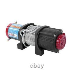 12v Electric Winch, 4500lb(2045kg) 15m Wire Rope, Heavy Duty 4x4, ATV Recovery