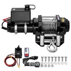 12v Electric Winch Steel Cable 4500lb Heavy Duty ATV Trailer Boat Recovery