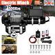 12v Electric Winch Steel Cable 4500lb Heavy Duty Atv Truck Trailer Boat Recovery