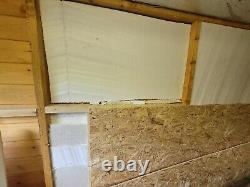 12x8 Shed dismantled incl flooring insulation electric and lights heavy duty