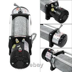13000lbs 12v Electric Recovery Truck 4x4 Winch Heavy Duty Steel Cable