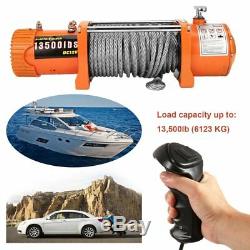 13500LBS 4X4 ELECTRIC RECOVERY RHINO WINCH (Not 13000lb) 2 Remotes Heavy Duty
