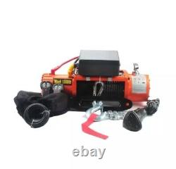 13500lbs 12v Electric Recovery Truck 4x4 Winch Heavy Duty Steel Cable 6 Ton