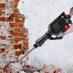 1700W Electric Heavy Duty Jack Hammer with Scraping Chisel and Point Chisel