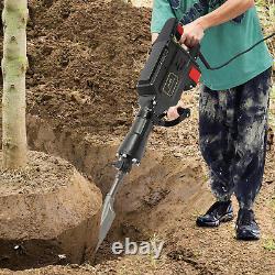 1700W Electric Heavy Duty Jack Hammer with Scraping Chisel and Point Chisel