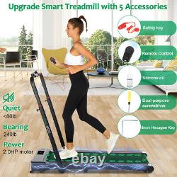 2.0HP Electric Treadmill Fitness Foldable Heavy Duty Exercise Running Machine UK