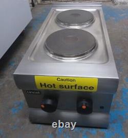 2 burner electric cooker heavy duty single phase 13 amp commercial LINCAT
