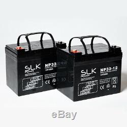2 x 12v 10ah 12 15 17 22 33 36 40 50 75ah Mobility Scooter Wheelchair Batteries