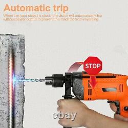 2000w Heavy Duty 13mm Variable Speed Corded Electric Impact Hammer Drill 230v Uk
