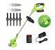 24v Electric Cordless Grass Trimmer Heavy Duty Weed Strimmer Cutter Garden Tool