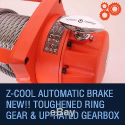 24v Electric 4x4 Recovery Rhino Winch 17500lb Steel Cable Heavy Duty Off Road
