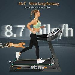 3.25 HP Electric Treadmill Heavy Duty Motorised Folding Running Machine with LCD