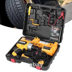 3 Ton 12V Auto Electric Car Floor Jack Kit Impact Wrench with Case Heavy-duty UK