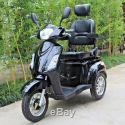 3 Wheeled Black ELECTRIC MOBILITY SCOOTER 60V100AH 600W FAST FREE UK DELIVERY