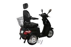 3 Wheeled Black ELECTRIC MOBILITY SCOOTER 60V100AH 600W FAST FREE UK DELIVERY