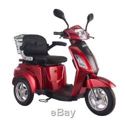 3 Wheeled ELECTRIC MOBILITY SCOOTER 48V 500W RED Tricycle 8 mph / 16 mph