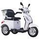 3 Wheeled Electric Mobility Scooter 48v 500w White Tricycle 8 Mph / 16 Mph
