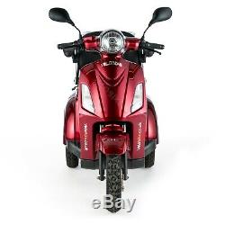 3 Wheeled ELECTRIC MOBILITY SCOOTER e-scooter 900W VELECO ZT15 RED