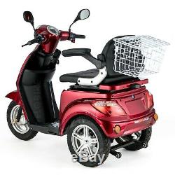 3 Wheeled ELECTRIC MOBILITY SCOOTER e-scooter 900W VELECO ZT15 RED