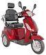 3 Wheeled Red 800w 60v100ah Battery Electric Mobility Scooter Green Power