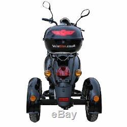3 Wheeled Retro ELECTRIC MOBILITY SCOOTER 60V 100AH 650W up to 16mph Black