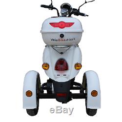 3 Wheeled Retro ELECTRIC MOBILITY SCOOTER Adult 60V 100AH 650W up to 15mph White