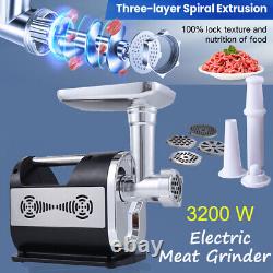 3200W Heavy Duty Electric Meat Grinder Home Sausage Maker Filler Mincer Machine