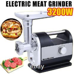3200W Heavy Duty Electric Meat Grinder Hot Dog Sausage Stuffer Maker Filler UK