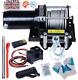 3500lbs Heavy Duty Electric Recovery Winch 12v Remote Control Rope Trailer Truck