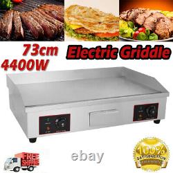 4400W 73cm Large Electric Griddle Counter Top Grill BBQ Commercial Heavy Duty UK