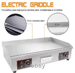 4400W 73cm Large Electric Griddle Counter Top Grill BBQ Commercial Heavy Duty UK