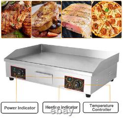 4400W 73cm Large Electric Griddle Counter Top Grill BBQ Commercial Heavy Duty UK