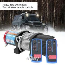 4500lb 12v Electric Recovery Winch 15m Wire Rope Heavy Duty Boat 4x4 Pulley