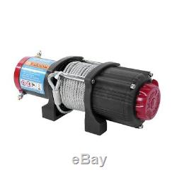 4500lb 12v Electric Recovery Winch 15m Wire Rope Heavy Duty Boat 4x4 Pulley