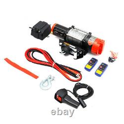 4500lb Electric Winch 12V ATV Recovery Car Winch Heavy Duty Steel Cable Winch