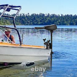 46LBS Electric Outboard Boat Motor Boat Engine Trolling Brush Motor Heavy Duty