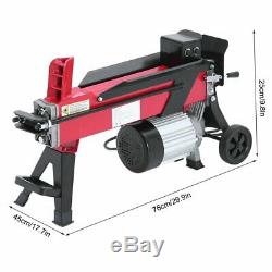 5 Ton Heavy Duty Electric Log Splitter Hydraulic Wood Cutter With Stand Duoblade