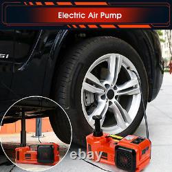 5T Heavy Duty 12V Car Electric Hydraulic-Jack Garage Tire Repair Tool Lifting UK