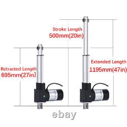 6000N 1350lbs Electric Heavy Duty Linear Actuator Motor DC 24V 240inch Fast