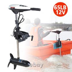 65LBS Heavy Duty Electric Outboard Motor Trolling Motor Fishing Boat Engine 12V