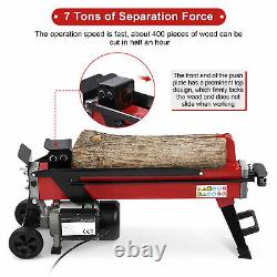 7 Ton Electric Heavy Duty Hydraulic Log Splitter Wood Timber Cutter Equipment Uk